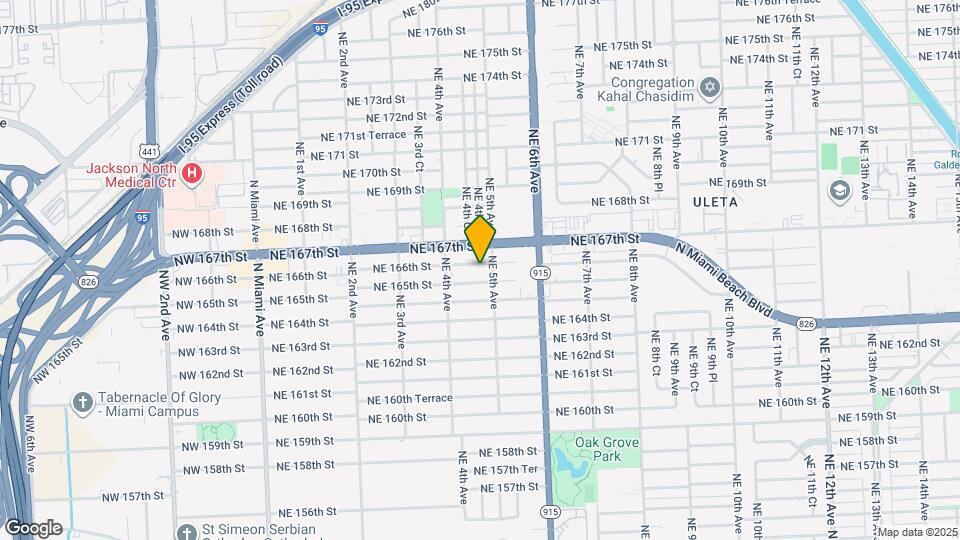 422 NE 166th St Map and Location Details