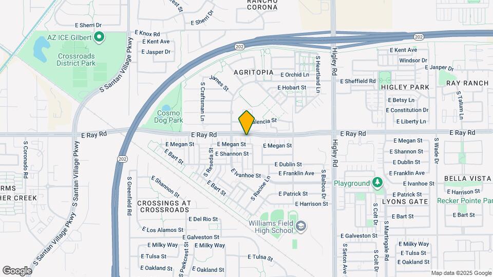 2858 E Megan St Map and Location Details