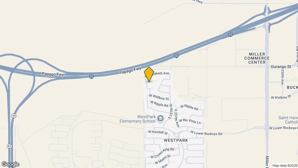 25873 W Hilton Ave Map and Location Details