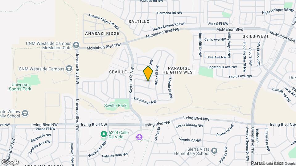 6100 Costa Blanca Ave NW Map and Location Details