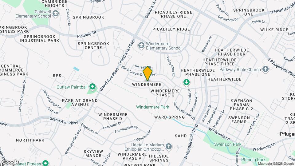 1015 Thackeray Ln Map and Location Details