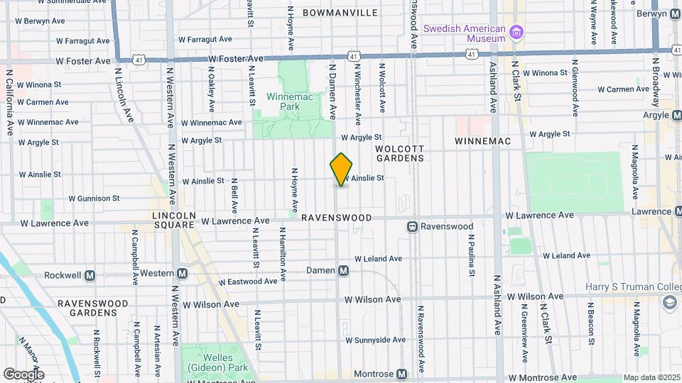 4835-4845 N Damen Ave Mapa y Detalles de la Ubicación