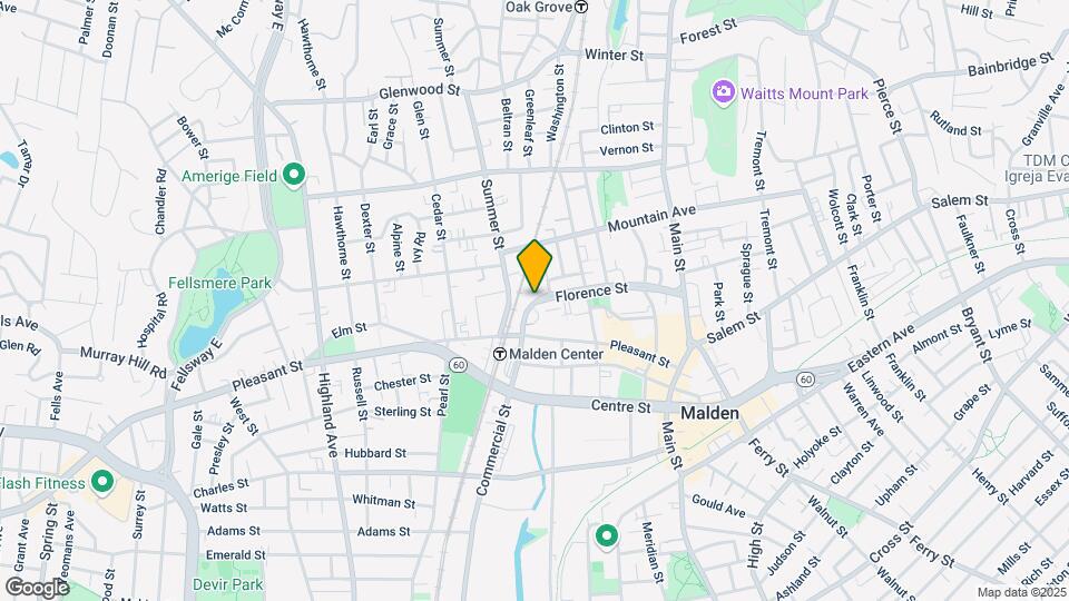 12 Florence St, Unit #105 Mapa y Detalles de la Ubicación