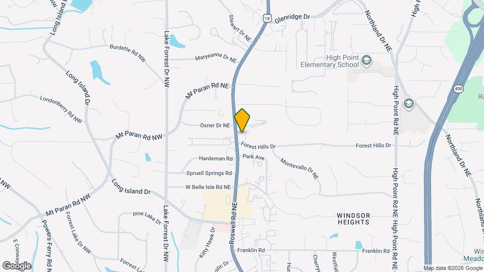5095 Roswell Rd NE Mapa y Detalles de la Ubicación
