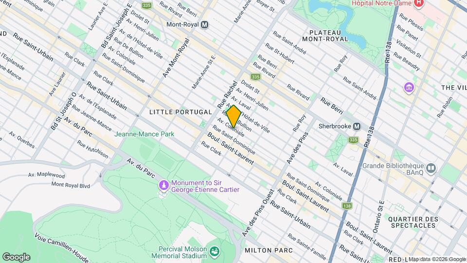 4066 Coloniale Av Map and Location Details