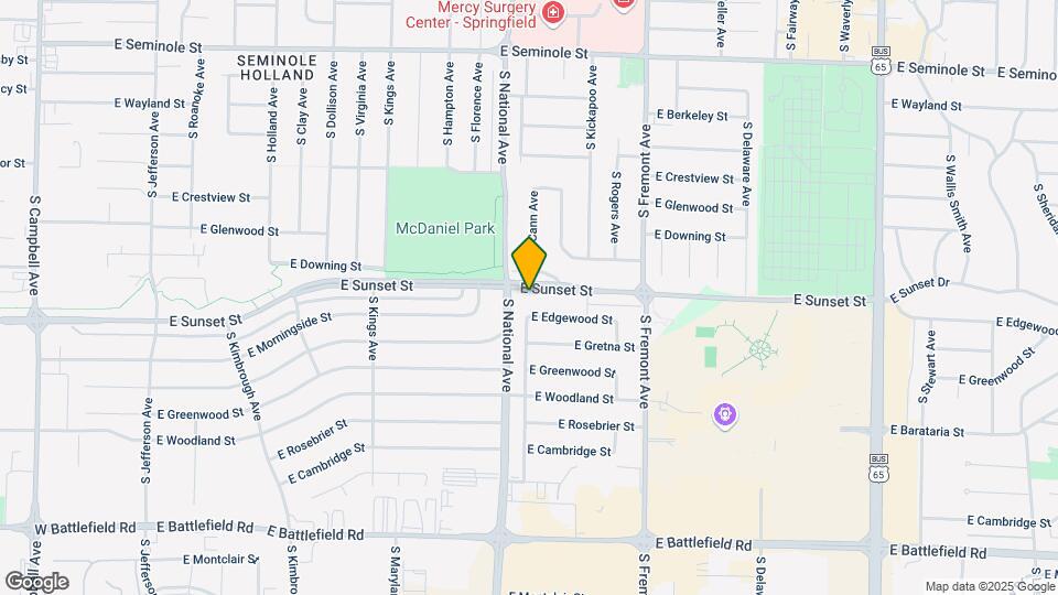 1232 E Sunset St Mapa y Detalles de la Ubicación