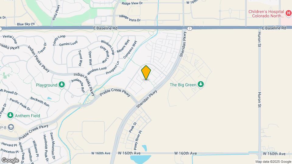 2327 W 165th Ln Map and Location Details
