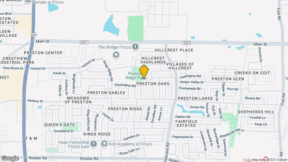 10610 Huntington Rd Map and Location Details