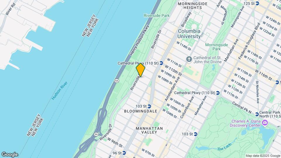 340 Riverside Dr Mapa y Detalles de la Ubicación