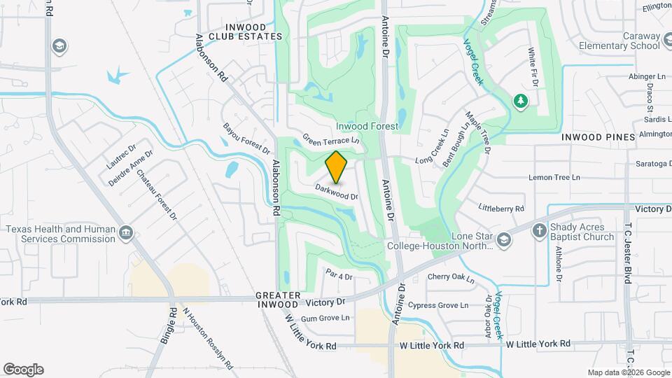 5926 Darkwood Dr Map and Location Details