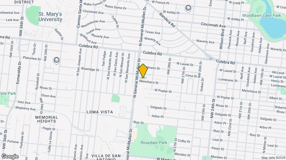 2731 Menchaca St Map and Location Details