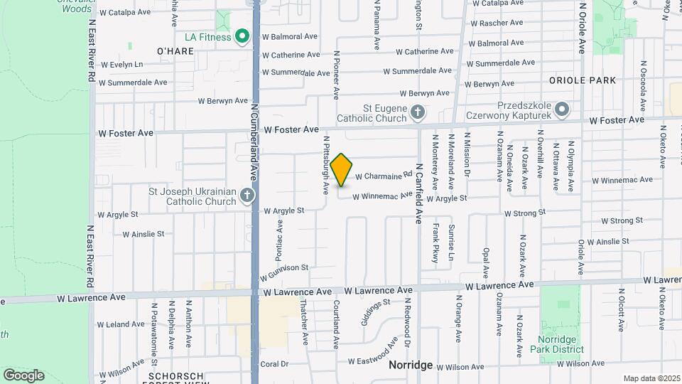 8150 W Winnemac Ave Map and Location Details