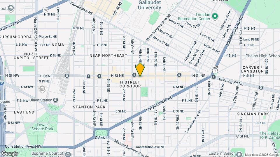 901 H St NE Map and Location Details