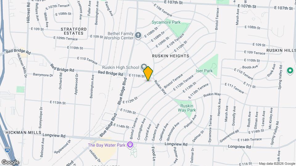 7119 E 111th Terrace Map and Location Details