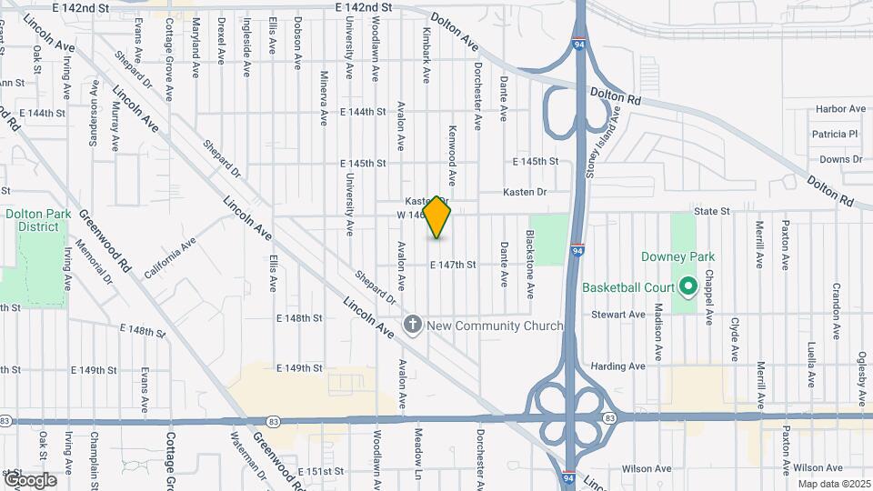 14631 Kimbark Ave Map and Location Details