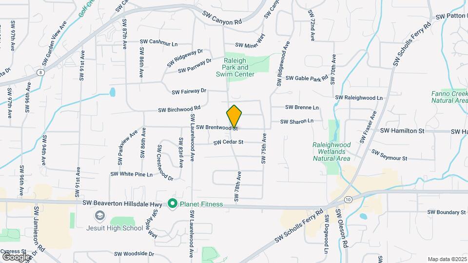 7780 SW Brentwood St Map and Location Details