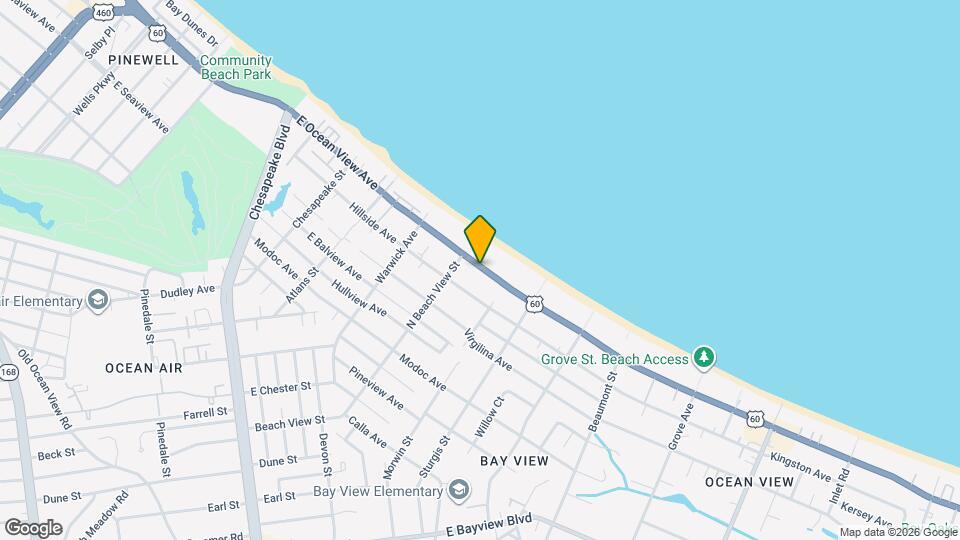 1311 E Ocean View Ave Mapa y Detalles de la Ubicación