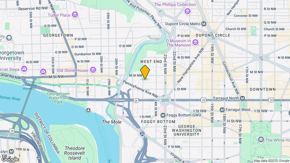 1111 25th St NW Map and Location Details