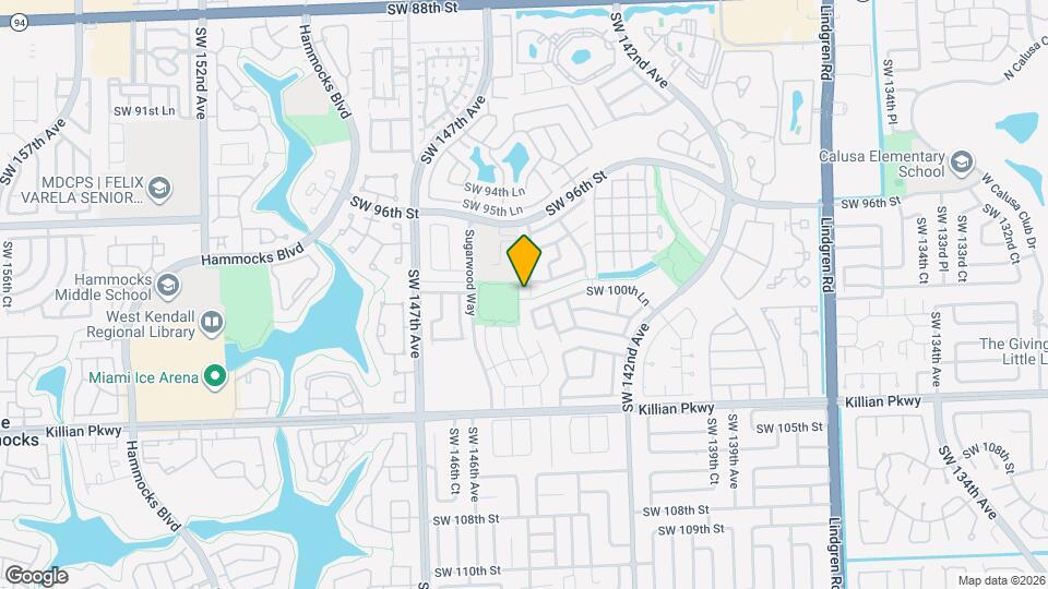 9872 SW 145th Pl Map and Location Details