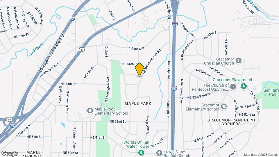 5410 NE Meadowbrook Rd Map and Location Details
