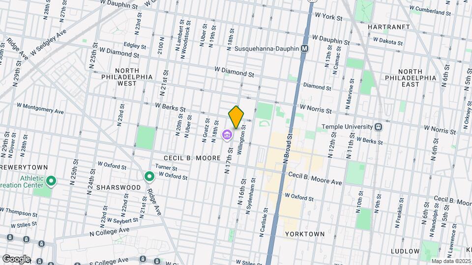 1825 N 17th St Map and Location Details