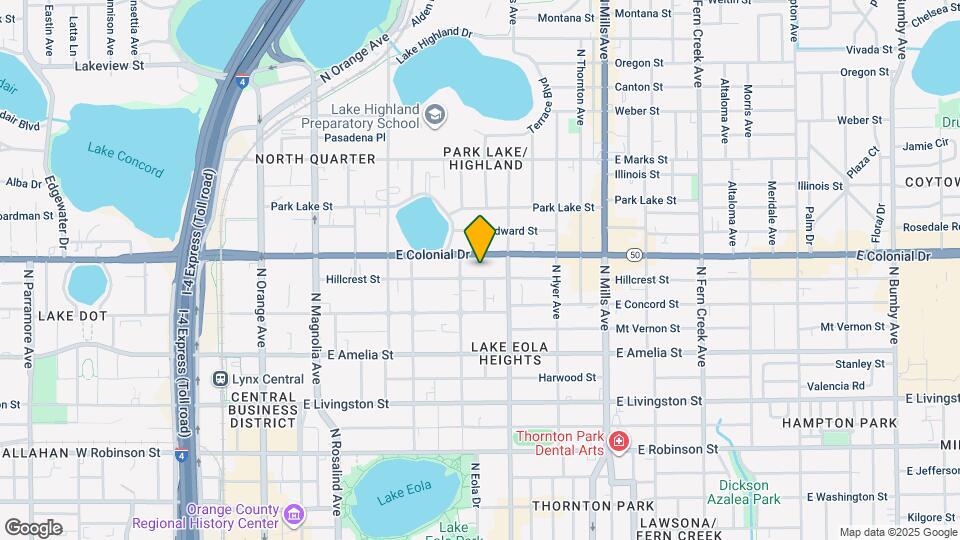 617 Hillcrest St, Unit A Map and Location Details