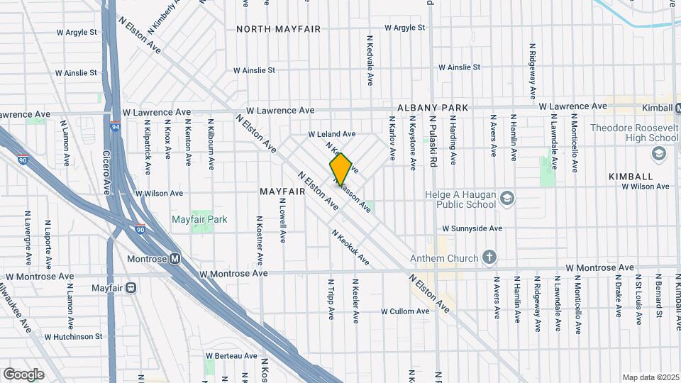 4616 N Kasson Ave Map and Location Details