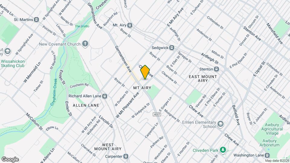 21 E Mt Pleasant Ave Map and Location Details