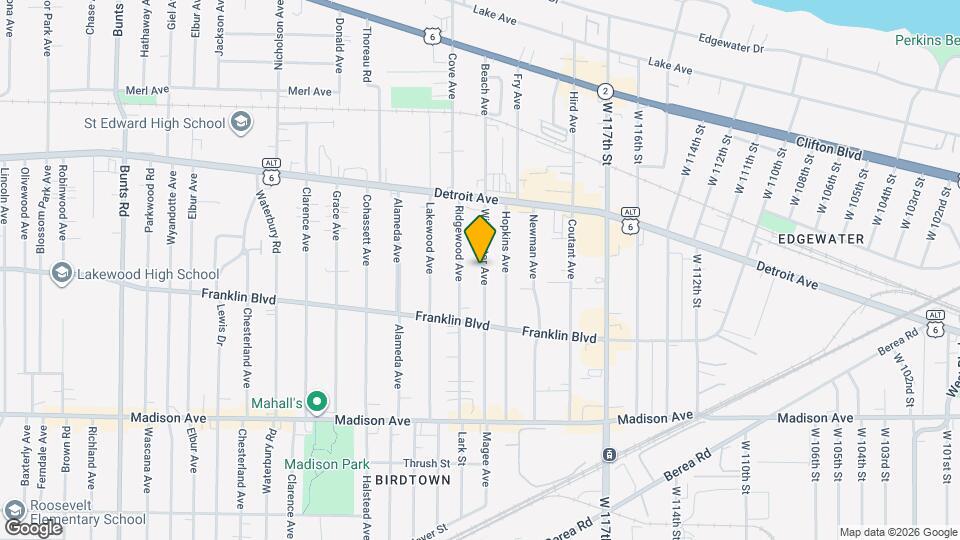 1478 Winchester Ave Map and Location Details