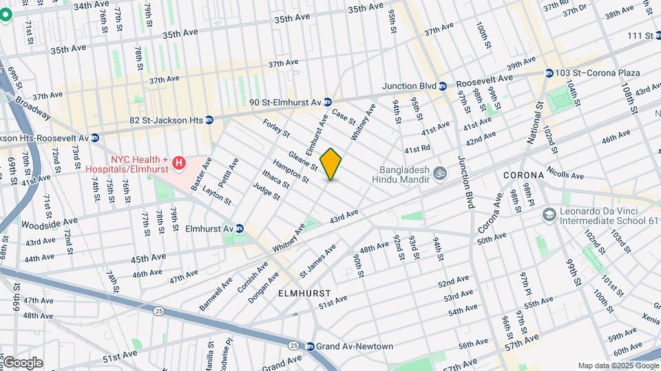 89-10 Whitney Ave Mapa y Detalles de la Ubicación