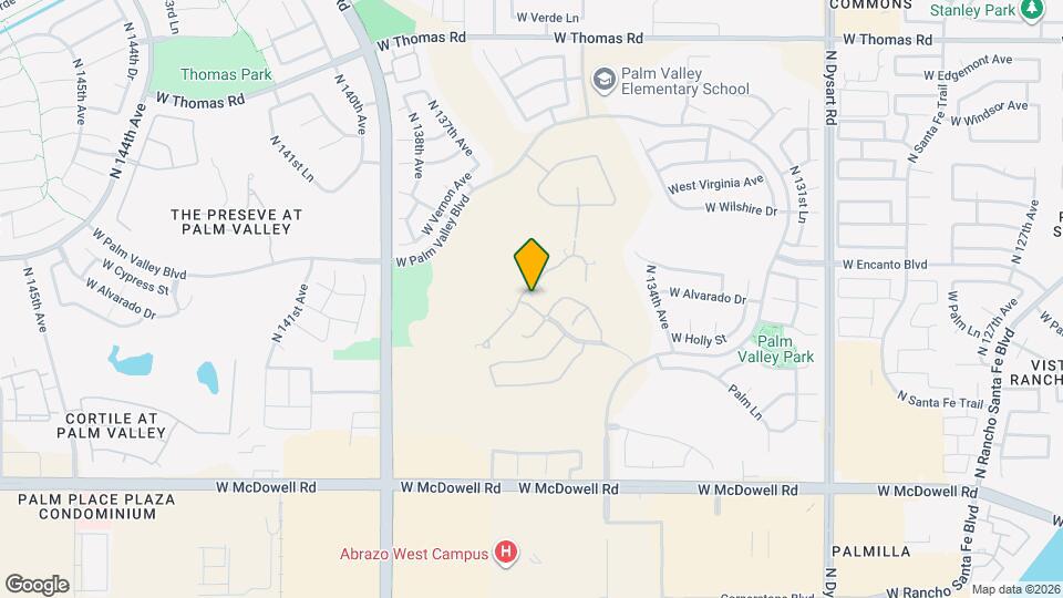 13609 W Cypress St Map and Location Details