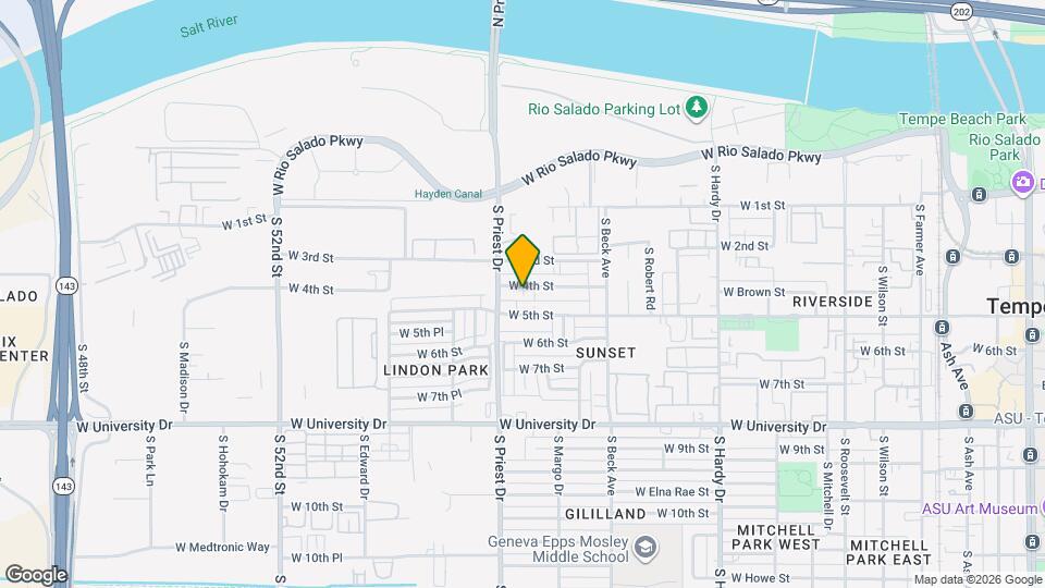 1315 W 4th St Map and Location Details