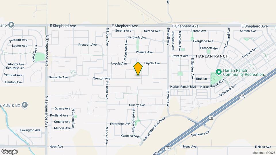 1656 N Blackwood Ave Map and Location Details