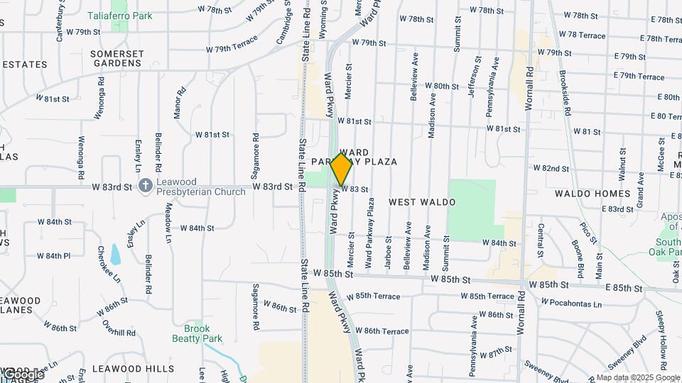 8301 Ward Pkwy Map and Location Details