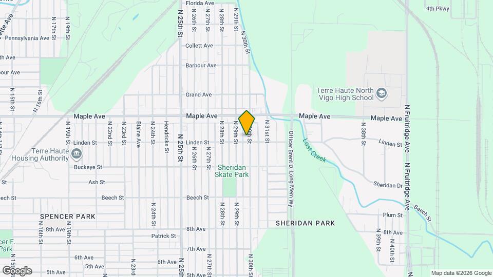 2110 N 30th St, Unit 2110 N 30th Street, Terre Haute, IN Mapa y Detalles de la Ubicación