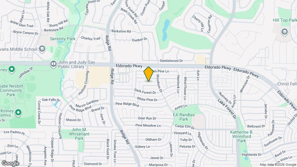5904 Pinyon Dr Map and Location Details