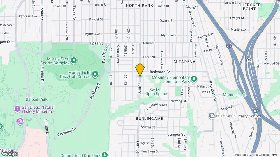 3010 Quince St Map and Location Details