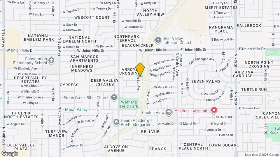 18207 N 5th Ave Map and Location Details