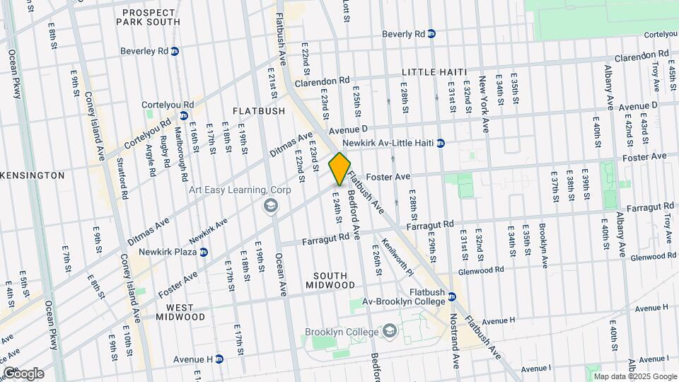 465 E 24th St Map and Location Details
