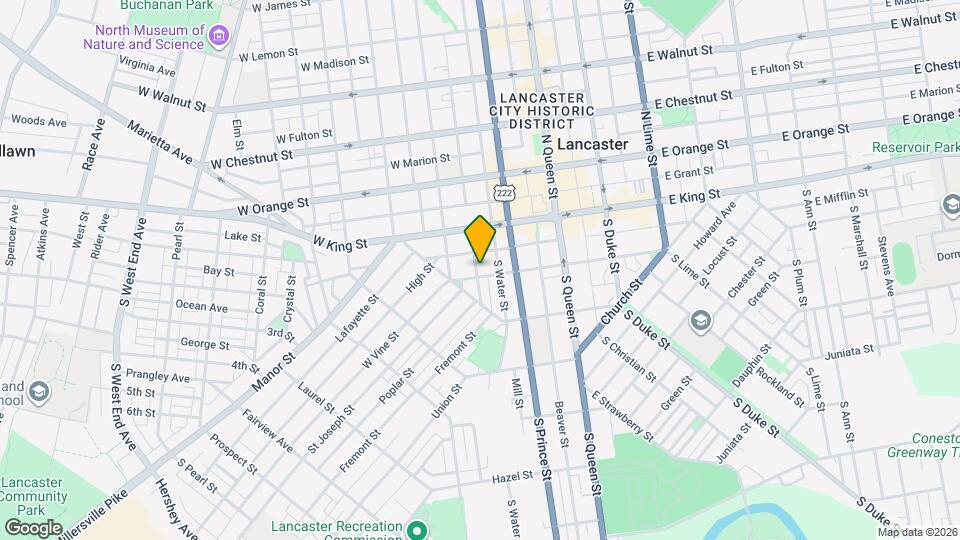 219 W Vine St, Unit #1 Map and Location Details