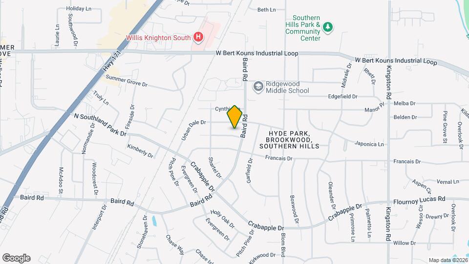 2106 Waymon St Map and Location Details