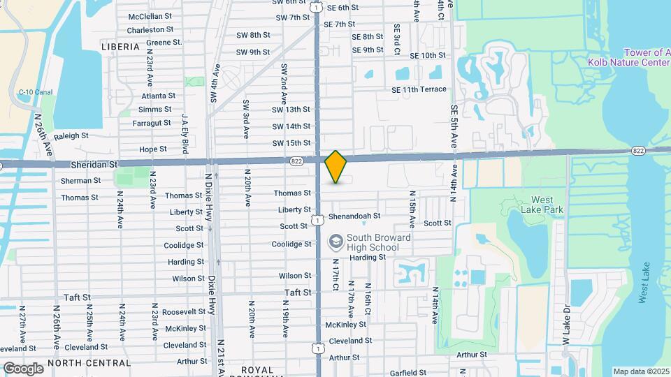 1726 Thomas St Map and Location Details