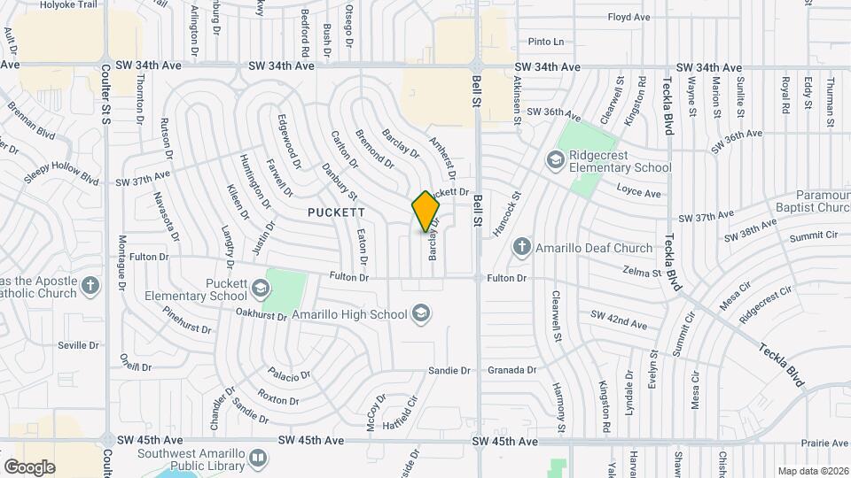 3916 Barclay Dr Map and Location Details