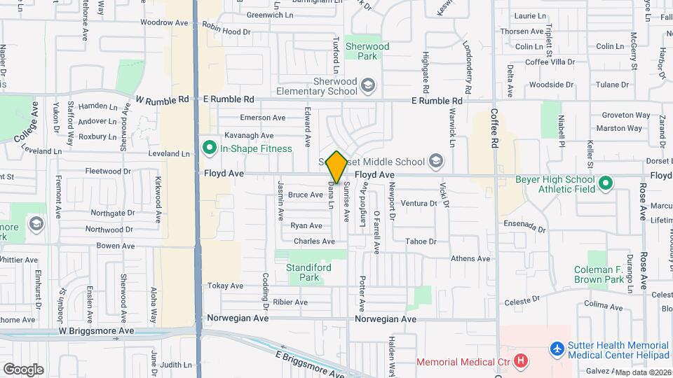 2500 Dana Ln Map and Location Details