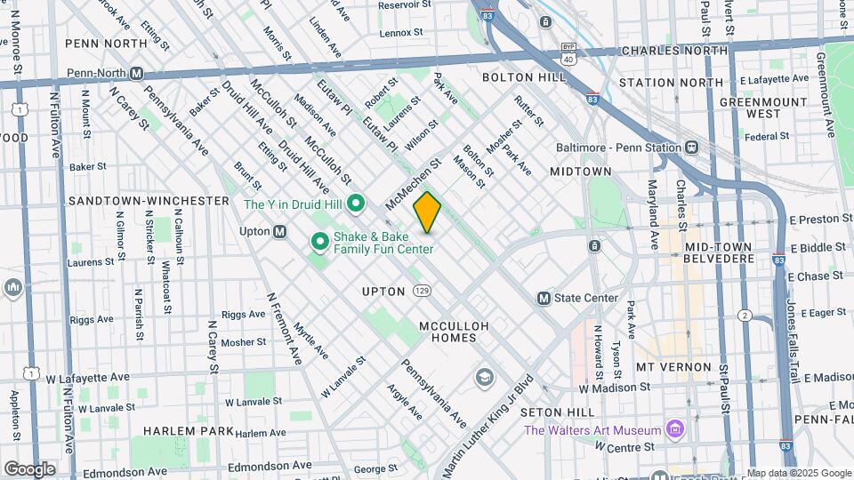 1406 Madison Ave Map and Location Details