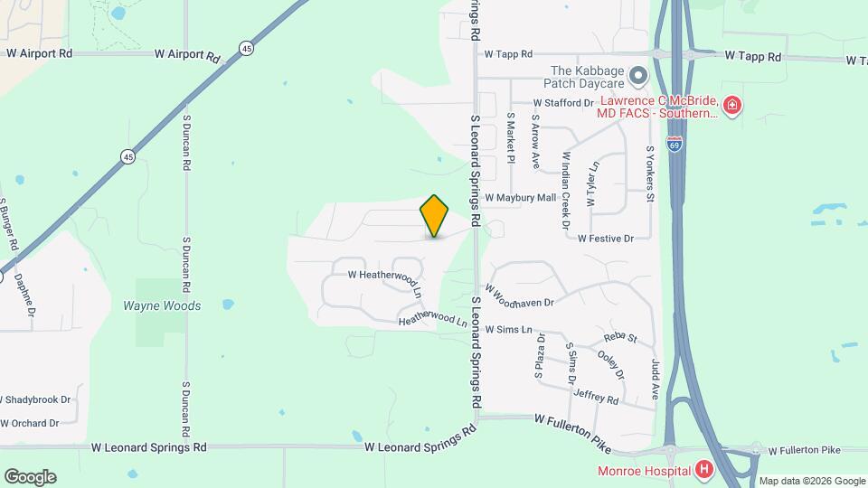 4025 W Cedar Chase Dr Map and Location Details