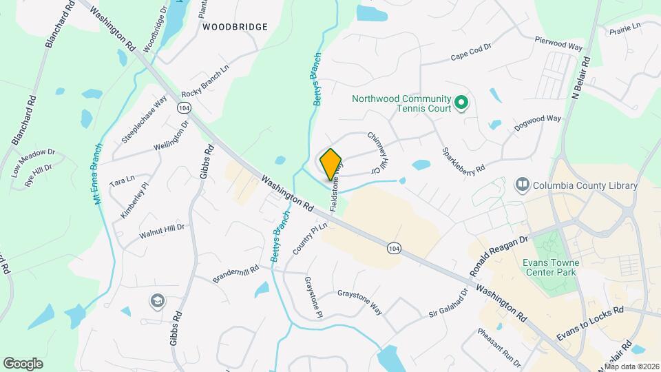 612 Fieldstone Way Map and Location Details