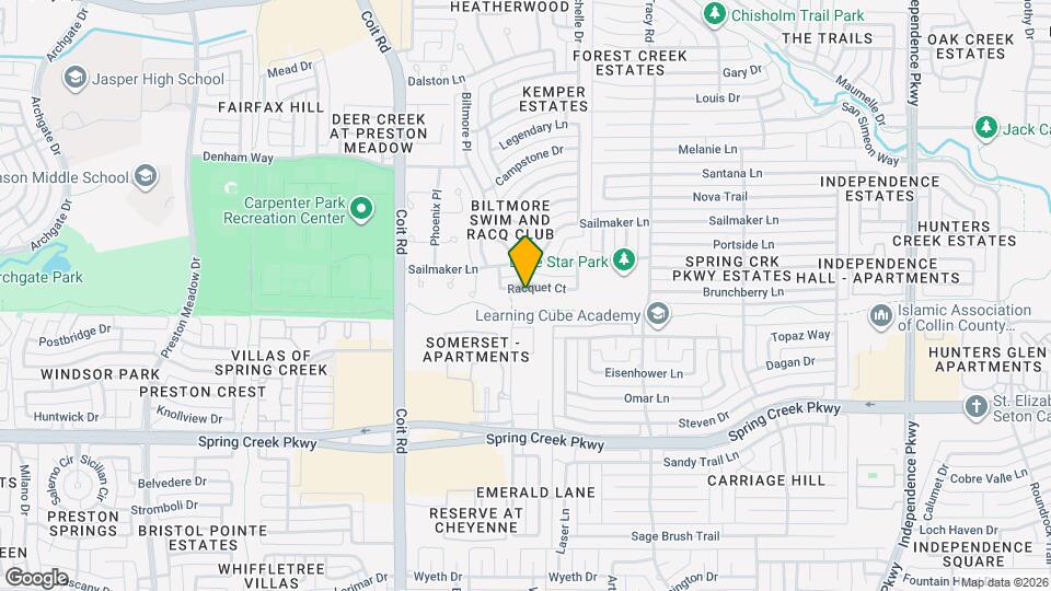 3704 Racquet Ct Map and Location Details