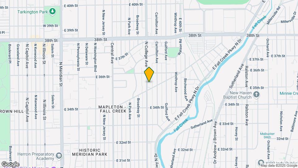 3527 N College Ave Map and Location Details