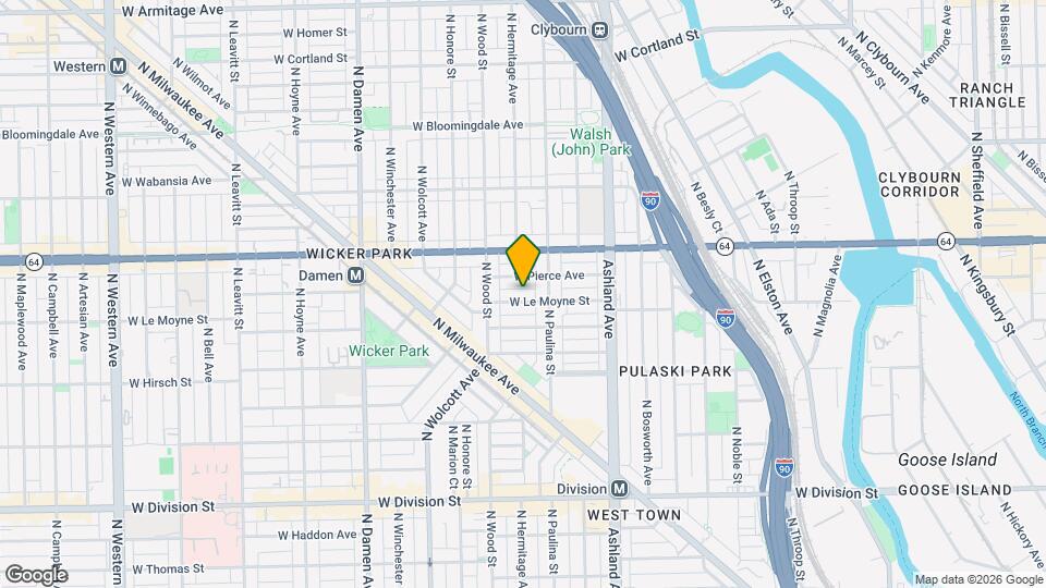 1724 W Le Moyne St Map and Location Details
